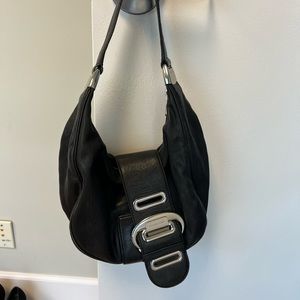 Michael Kors Black Lather Handbag